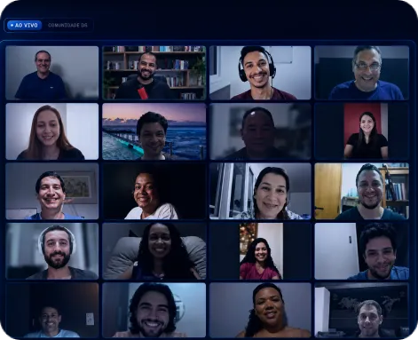 segunda imagem de uma reunião de alunos e professor da comunidade ds