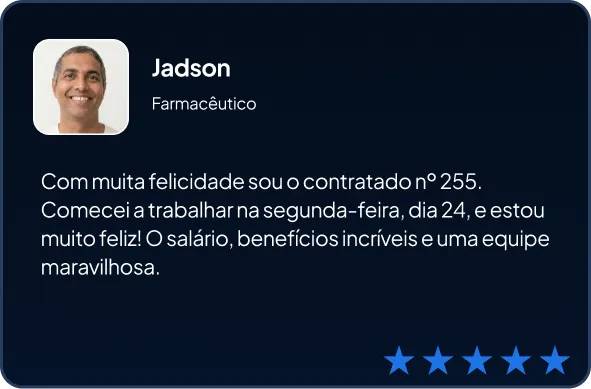 Depoimento do aluno Jadson, comunicando sua entrada em uma empresa na área de dados